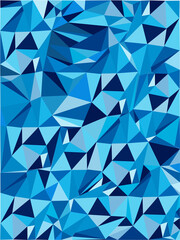 Blue vector Background with triangle pattern. Abstract polygonal background  texture. Vertical layout. Can be used as background for mobile application or smartphone splash screen.