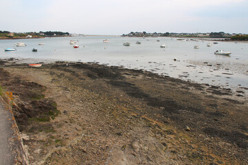 atlantic coast in etel in brittany (france) 
