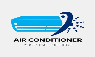 Air Conditioner Logo vector icon Illustration