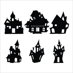 black haunted house helowin material