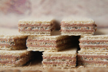 detail short of wafer roll chocolate
