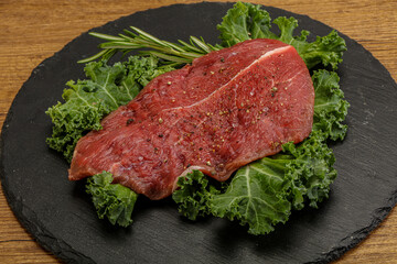 Raw beef steak for grill