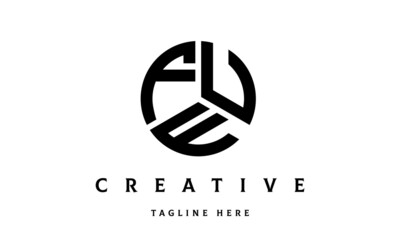 FUF creative circle three letter logo