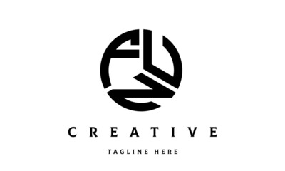 FUN creative circle three letter logo
