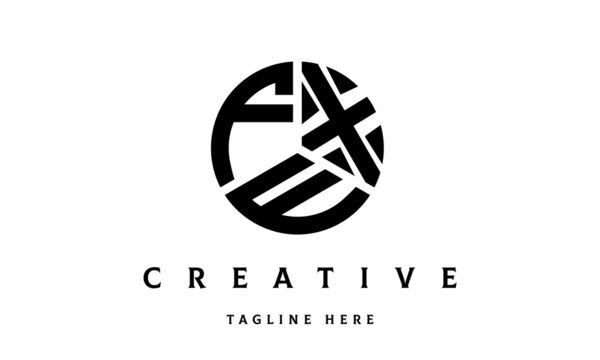 FXE creative circle three letter logo