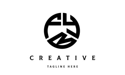 FYB creative circle three letter logo