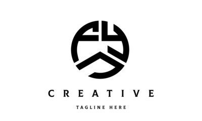 FYJ creative circle three letter logo