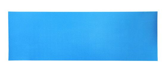 Obraz premium Bright camping or exercise mat isolated on white, top view