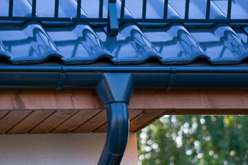gutter and roof tile