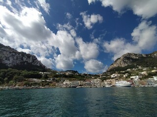 Fototapeta premium View of Ischia Island in Naples, Italy