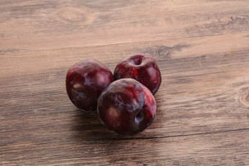 Ripe and sweet purple plum