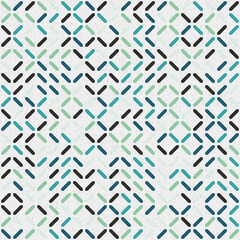 Abstract Geometric Pattern generative computational art illustration