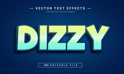 Dizzy 3d Editable text effect template