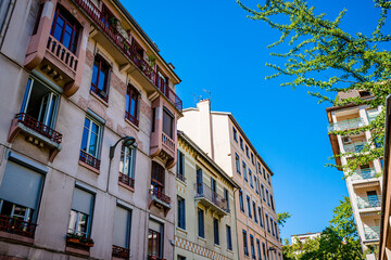 Naklejka premium Dans les rues de la Croix Rousse à Lyon 