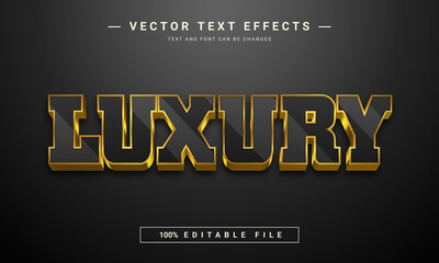 Obraz premium Luxury 3d Editable text effect template