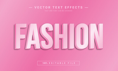 Fashion 3d Editable text effect template