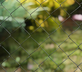 wire fence. seamless chain link fence. industrial fence
