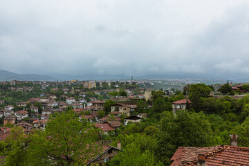 トルコ　サフランボルの丘から望む旧市街の街並み