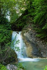 Fototapeta na wymiar トルコ　サフランボル近郊のインセカヤにあるトカトリ峡谷の滝