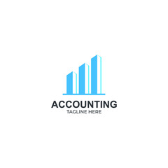 Accounting modern elegant logo design inspiration template. Logo good for accountant, icon, brand, identity, chart, and business company