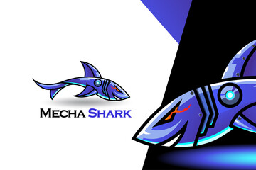 mecha shark logo