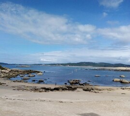 Fototapeta na wymiar Playa de Sanxenxo, Galicia