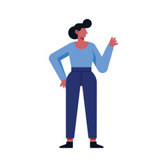 Isolated woman avatar