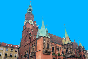 Fototapeta premium Traditional Cathedral building in Wroclaw, Poland