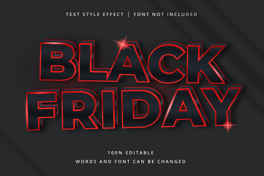 Black Friday Editable Text Effect
