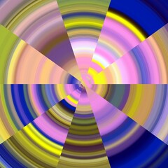 Blue pnk circular round design  abstract rainbow background