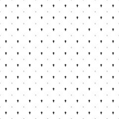 Square seamless background pattern from geometric shapes are different sizes and opacity. The pattern is evenly filled with small black ice cream balls symbols. Vector illustration on white background