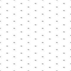 Square seamless background pattern from black yes symbols. The pattern is evenly filled. Vector illustration on white background