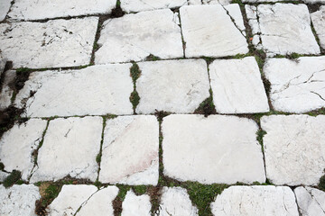 stone pavement in the old ancient city