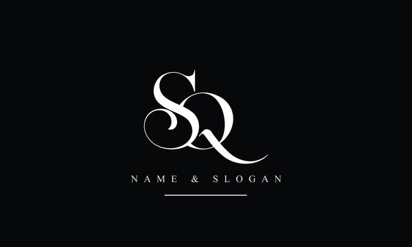 SQ, QS, S, Q abstract letters logo monogram