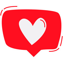 heart shape vector , love chat and romatic chat vector