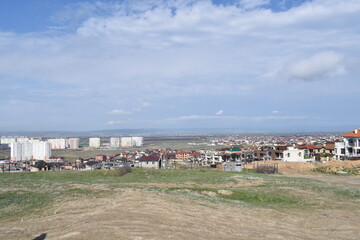 The outskirts of the resort town of Anapa. Russia. Photo taken in spring.