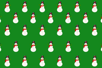  background with snowmen, christmas seamless pattern