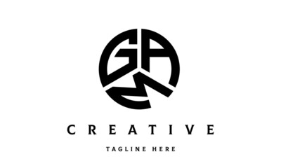 GAM creative circle three letter logo