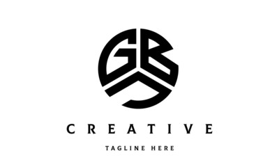 GBJ creative circle three letter logo