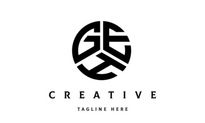 GEH creative circle three letter logo