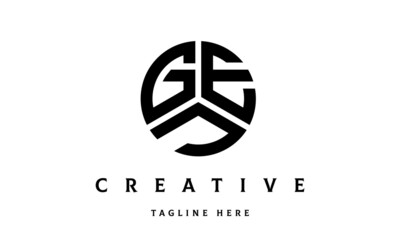 GEJ creative circle three letter logo