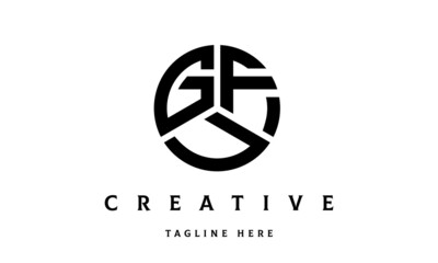 GFU creative circle three letter logo