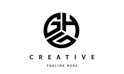 GHG creative circle three letter logo