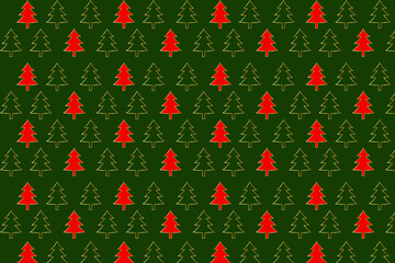 christmas seamless pattern, christmas tree seamless pattern