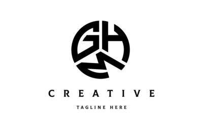 GHM creative circle three letter logo