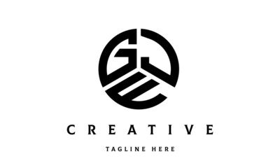 GJF creative circle three letter logo
