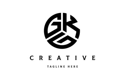 GKG creative circle three letter logo