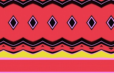 Seamless Ikat Pattern. Abstract background for textile design, wallpaper, surface textures, wrapping paper.Abstract ethnic ikat pattern background.