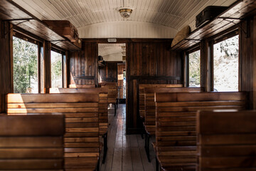 Old wooden train