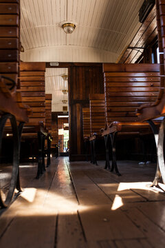 Old wooden train